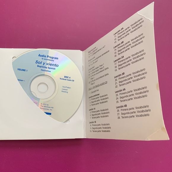 Sol y viento: Beginning Spanish 3rd Edition 4 CDs - Picture 4 of 4